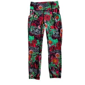 LULULEMON TIME TO SWEAT CROPPED LEGGINGS SIZE 4